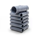 UPVC Pipes Schedule 80 Size 5 Inch Thickness 9.52 mm Gray