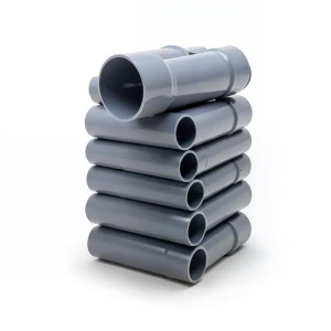 UPVC Pipes Schedule 80 Size 5 Inch Thickness 9.52 mm Gray