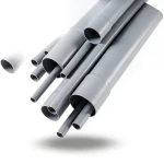 أنابيب UPVC جدول 80 مقاس 1 إنش سمك 4.55 مم لون رمادي