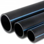 أنابيب HDPE الوطني لشبكات المياه ذات الضغط العالي  ضغط 10 بار قطر خارجي 250 مم سمك 11.9 مم لون اسود