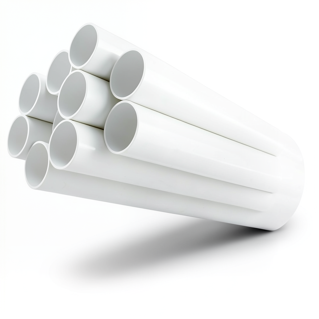 مواسير UPVC جدول 40 مقاس ¾ إنش سمك 2.87 مم لون أبيض