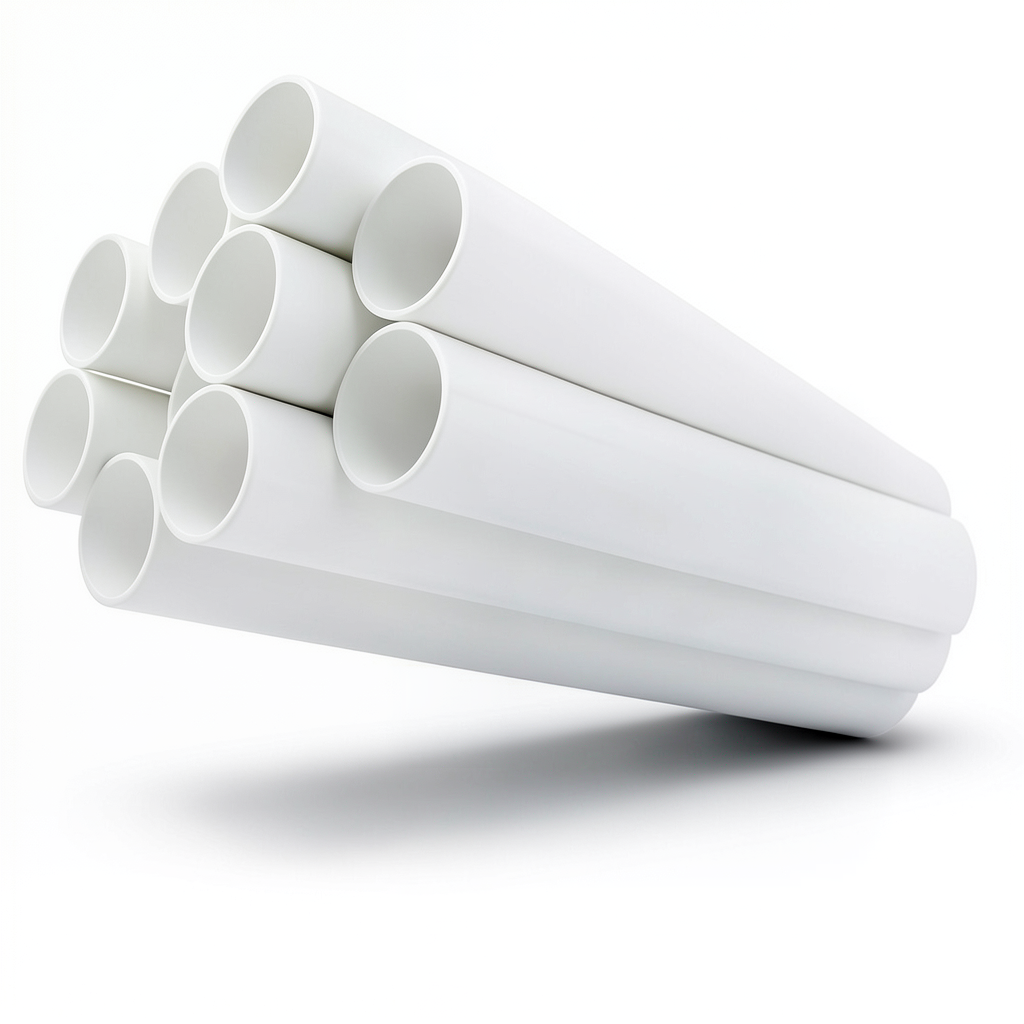 مواسير UPVC جدول 40 مقاس ¼ 1 إنش سمك 3.56 مم لون أبيض