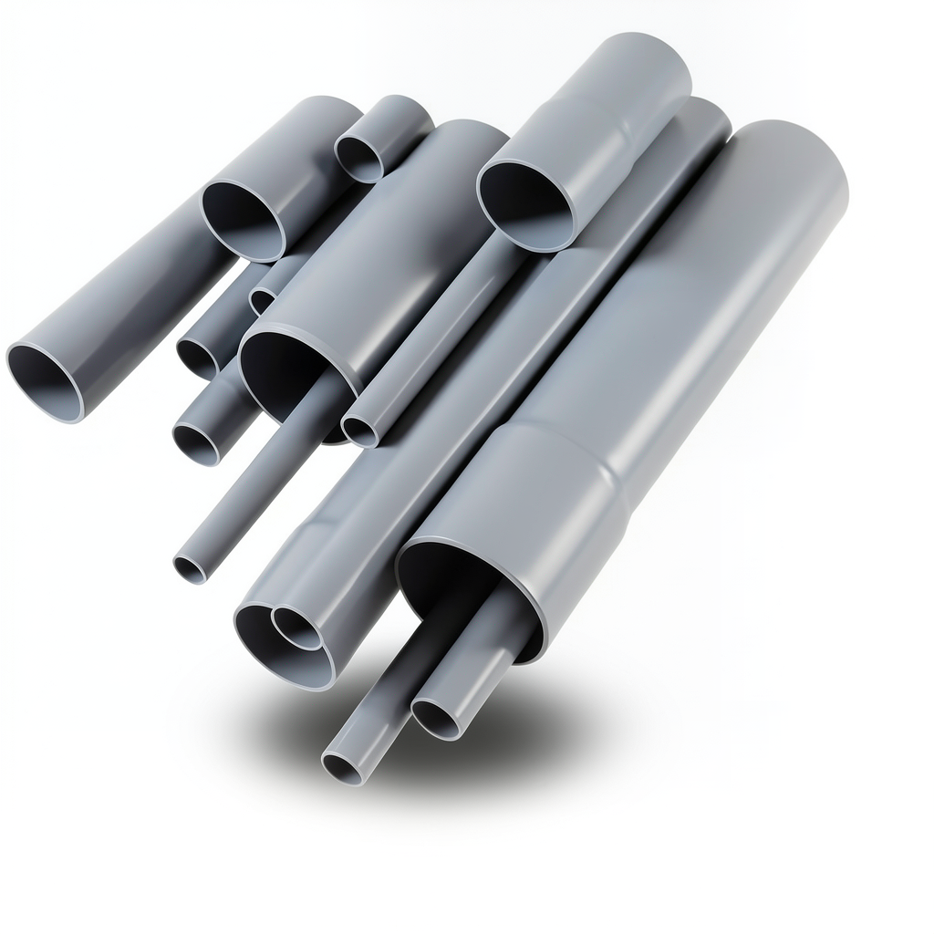 UPVC Pipes Schedule 80 Size 6 Inch Thickness 10.97 mm Gray