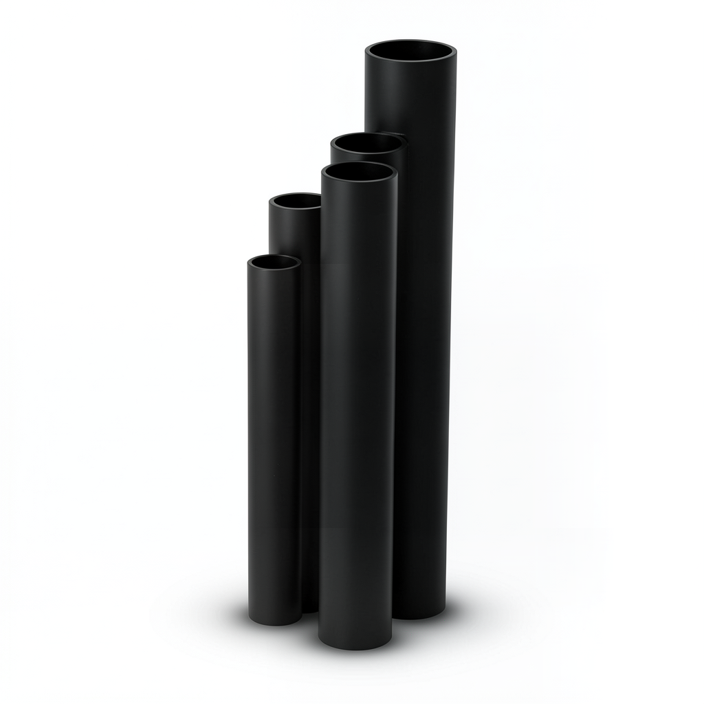 HDPE Pipes SDR 9 Outside Diameter 90 mm Thickness 10.1 mm Black