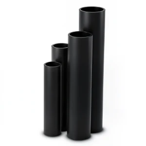 أنابيب HDPE نسبة أبعاد قياسية 9 قطر خارجي 110 مم سمك 12.3 مم لون أسود