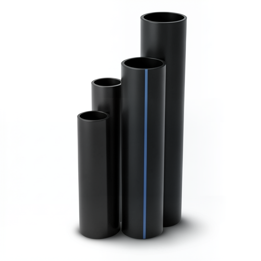 HDPE Pipes SDR 33 Outside Diameter 90 mm Thickness 2.8 mm Black