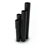 مواسير HDPE نسبة الأبعاد القياسية SDR 9 قطر خارجي 180 مم سمك 20.1 مم أسود