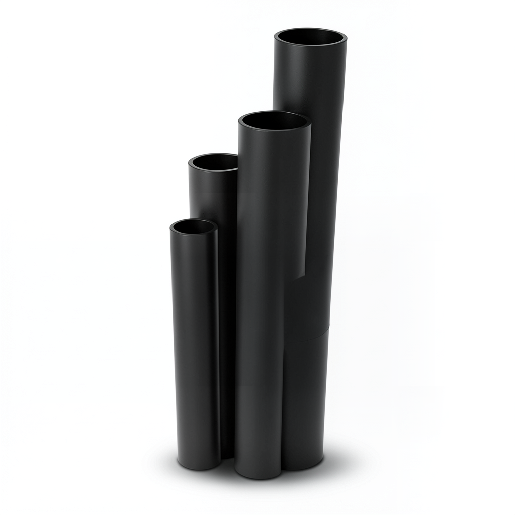 HDPE Pipes SDR 33 Outside Diameter 75 mm Thickness 2.3 mm Black