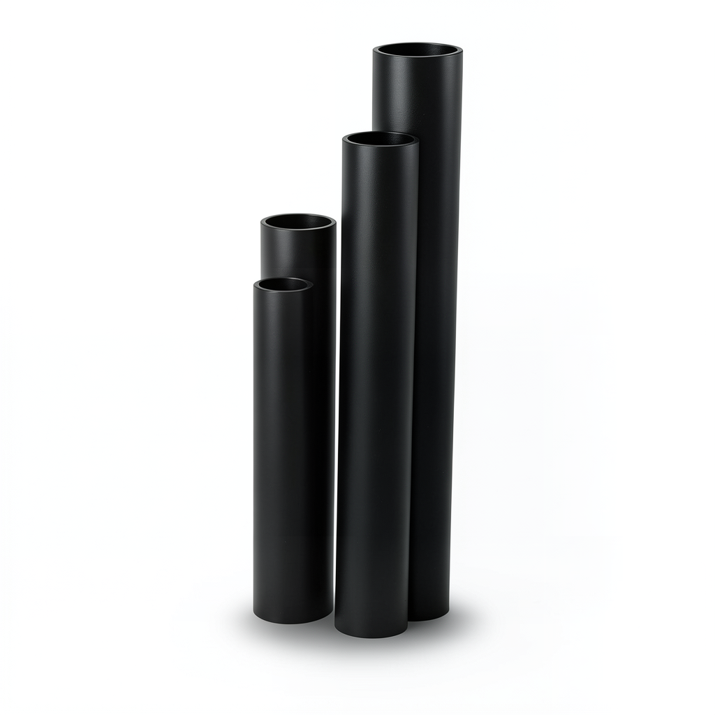 مواسير HDPE SDR 33 قطر خارجي 90 مم سمك 2.8 مم لون أسود