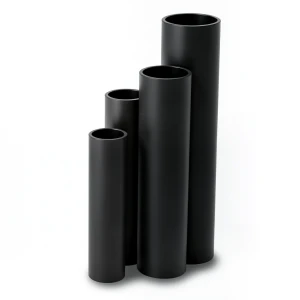 مواسير HDPE نسبة الأبعاد القياسية SDR 9 قطر خارجي 140 مم سمك 15.7 مم لون أسود
