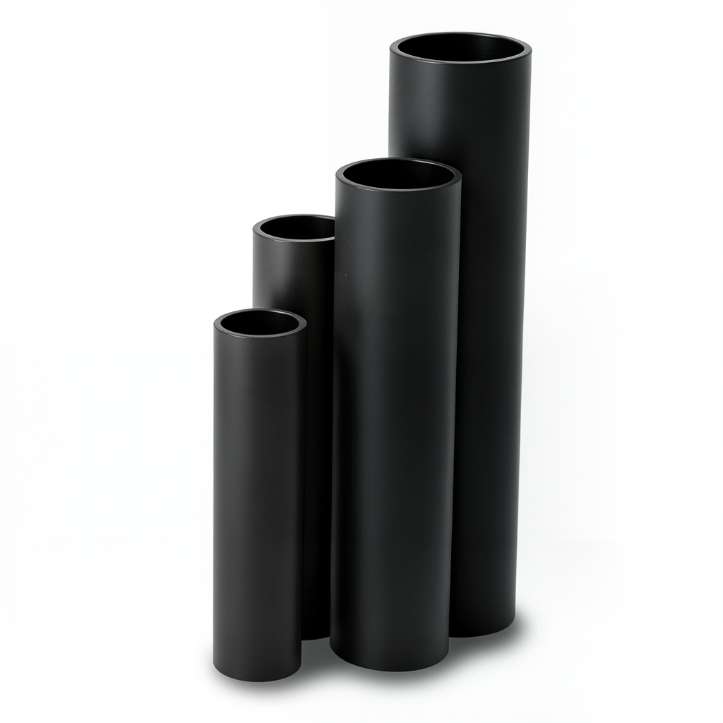 HDPE Pipes SDR 9 Outside Diameter 140 mm Thickness 15.7 mm Black