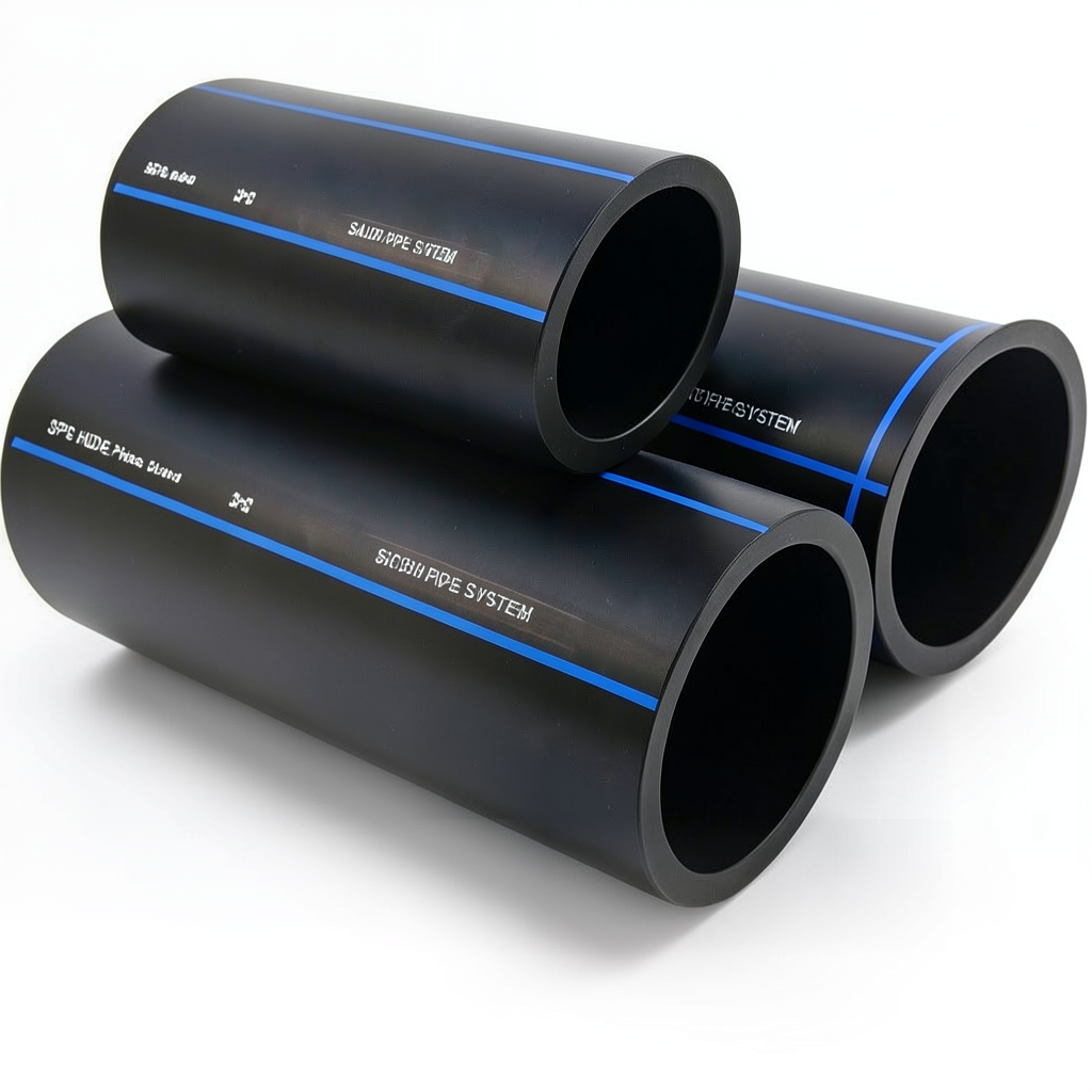 أنابيب HDPE السعودي PE 80 ضغط 12.5 بار قطر خارجي 40 مم سمك 3.7 مم لون أسود | مصنع أنظمة الانابيب السعودي (SPS)