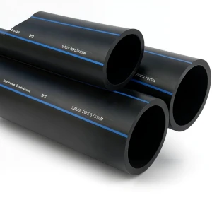 أنابيب HDPE السعودي PE 80 ضغط 5 بار قطر خارجي 50 مم سمك 2 مم لون أسود | مصنع أنظمة الانابيب السعودي (SPS)