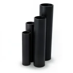 مواسير HDPE SDR 33 قطر خارجي 140 مم سمك 4.3 مم لون أسود
