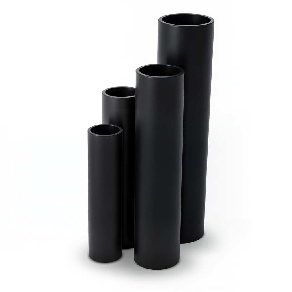 HDPE Pipes SDR 33 Outside Diameter 140 mm Thickness 4.3 mm Black