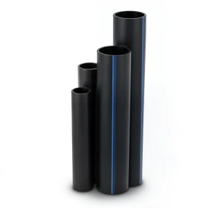 مواسير HDPE نسبة الابعاد القياسية 9 قطر خارجي 200 مم سمك 22.4 مم لون أسود