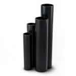 مواسير HDPE نسبة الأبعاد القياسية SDR 9 قطر خارجي 355 مم سمك 39.7 مم لون أسود
