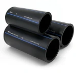 SPS HDPE Pipes PE 80 Pressure 5 Bar Outside Diameter 63 mm Thickness 2.5 mm Black | Saudi Pipes Systems (SPS)