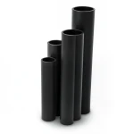 مواسير HDPE SDR 33 قطر خارجي 140 مم سمك 4.3 مم لون أسود