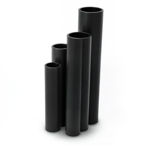 مواسير HDPE SDR 33 قطر خارجي 140 مم سمك 4.3 مم لون أسود