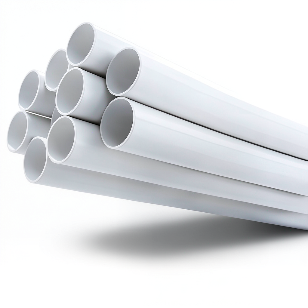 مواسير UPVC جدول 40 مقاس ½ 2 إنش سمك 5.16 مم لون أبيض