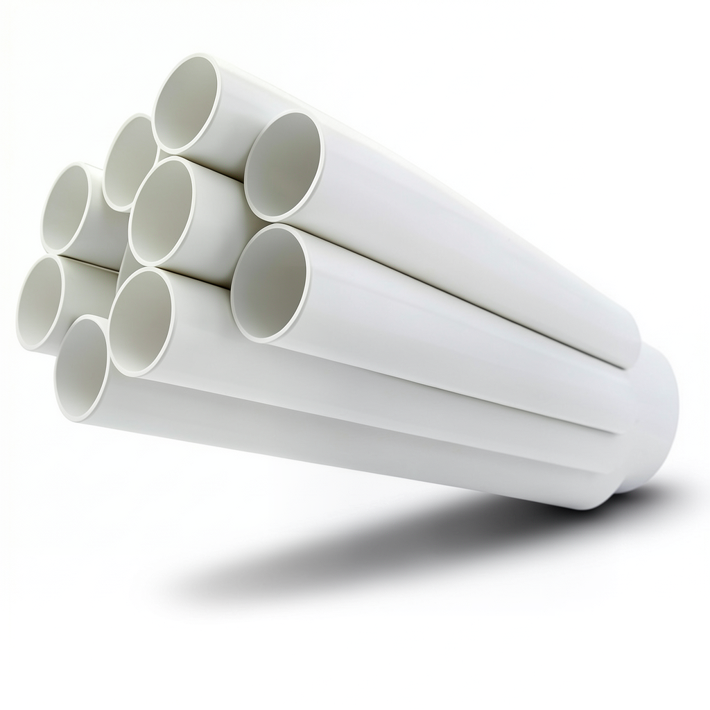 مواسير UPVC جدول 40 مقاس 3 إنش سمك 5.49 مم لون أبيض