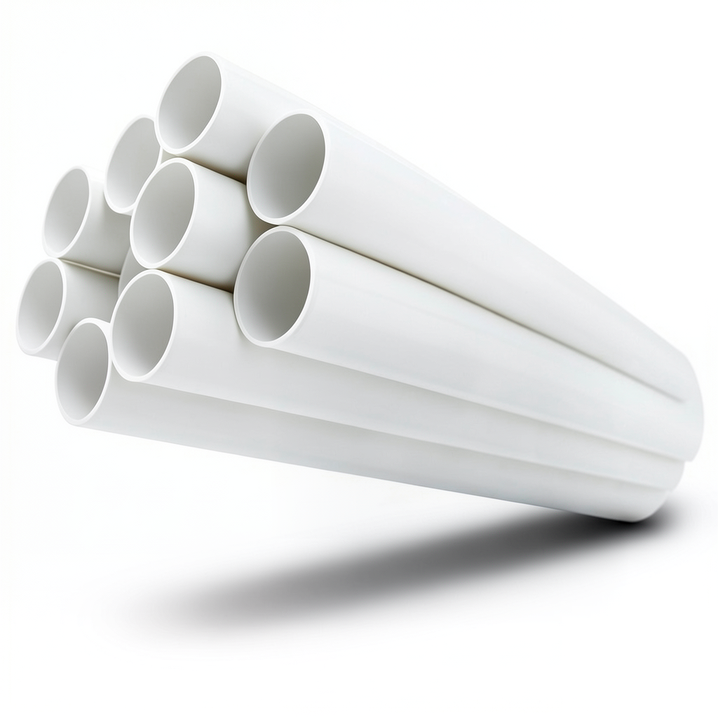 مواسير UPVC جدول 40 مقاس 4 إنش سمك 6.02 مم لون أبيض