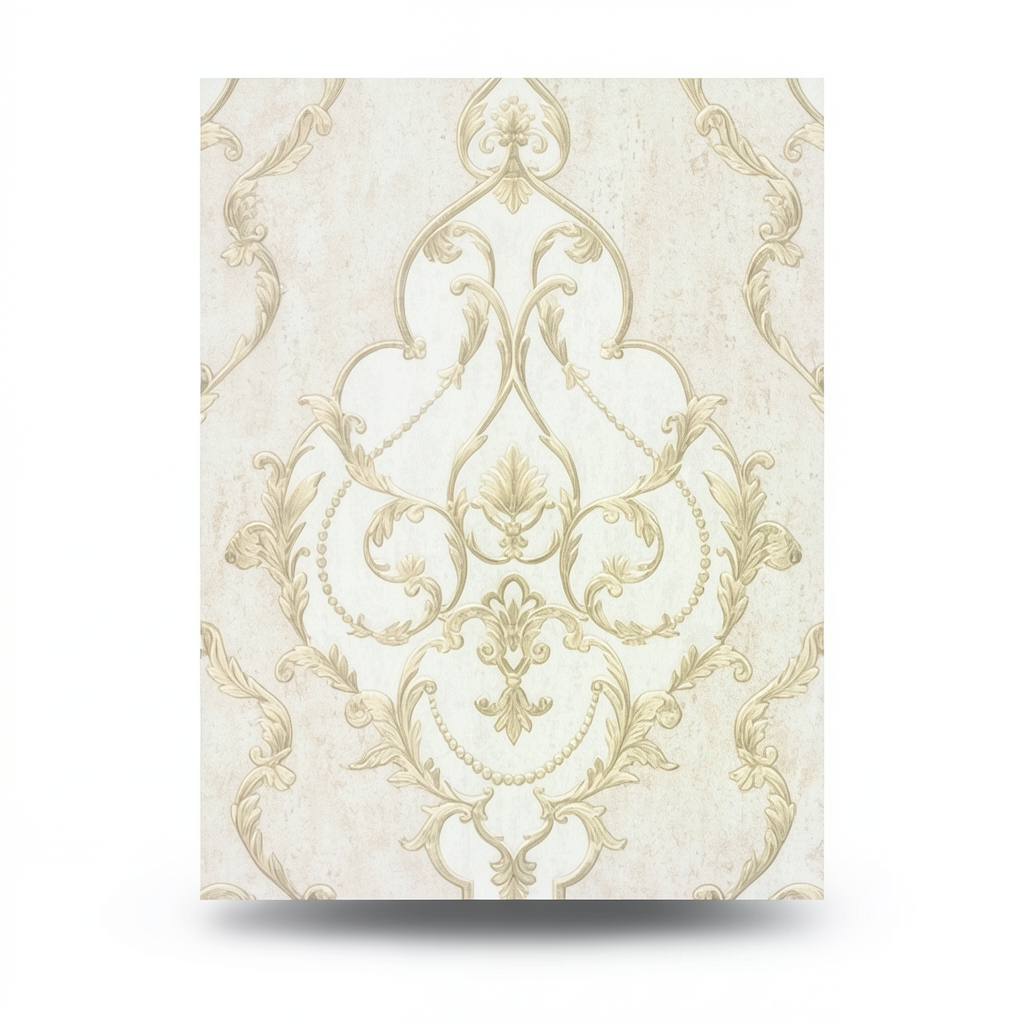 Italian Classic Wallpaper 10 m x 1.06 m Light Beige, Model 82901