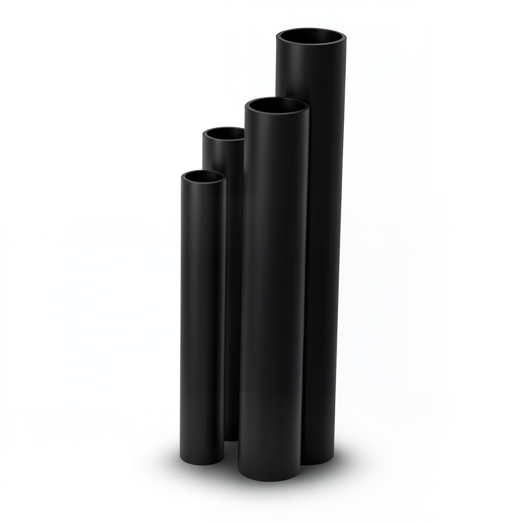 مواسير HDPE نسبة الأبعاد القياسية 9 قطر خارجي 315 مم سمك 35.2 مم لون أسود