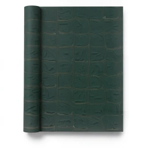 Patterned Wallpaper 10 m x 0.70 m Dark Green, Model 13039
