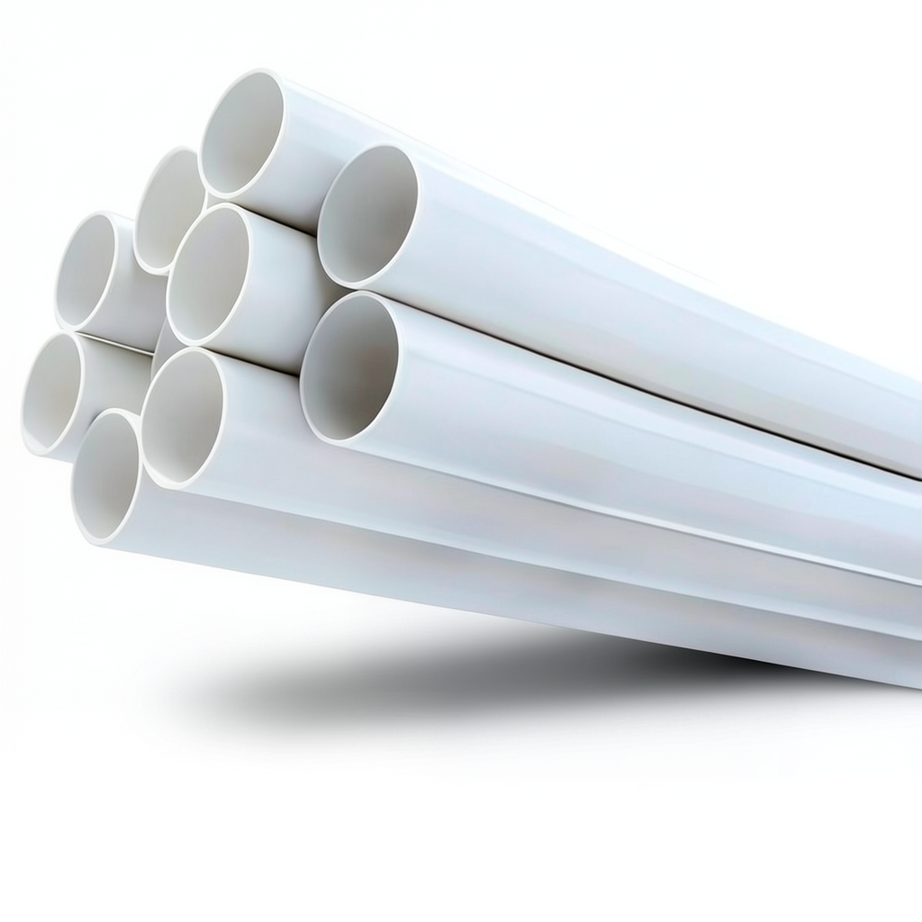 UPVC Pipes Schedule 40 Size 8 Inch Thickness 8.18 mm White