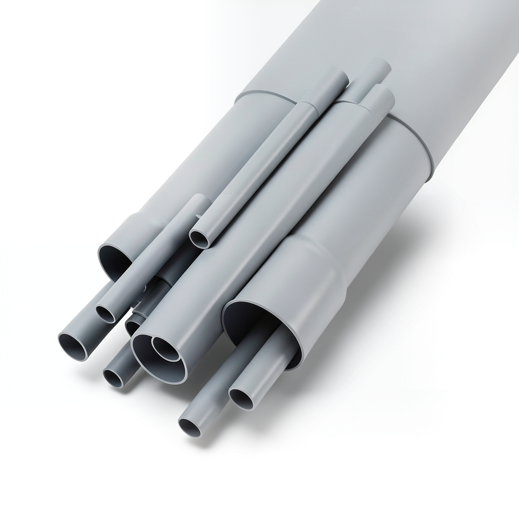 UPVC Pipes 4 Inch Size, 2.08 mm Thickness, Gray Color