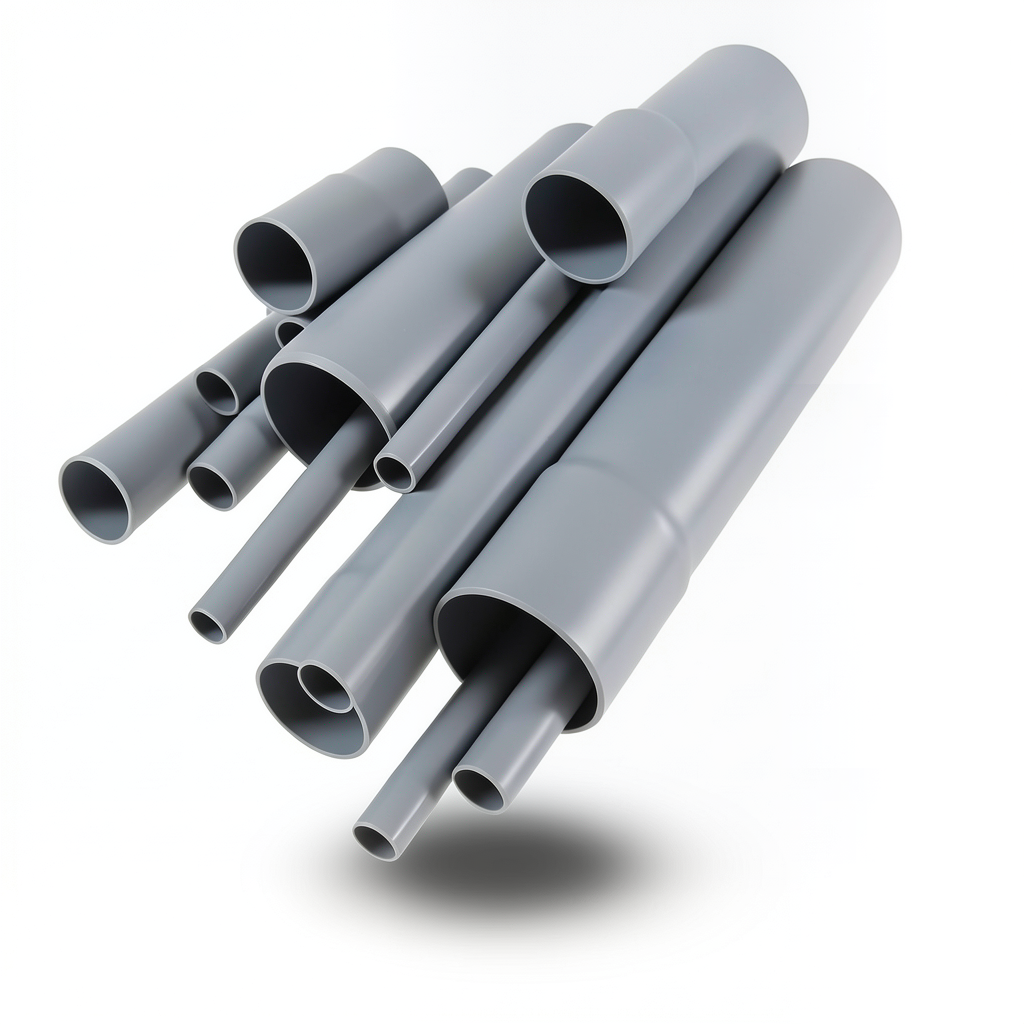 مواسير UPVC مقاس 2 إنش سمك 1.52 مم لون رمادي EB 35