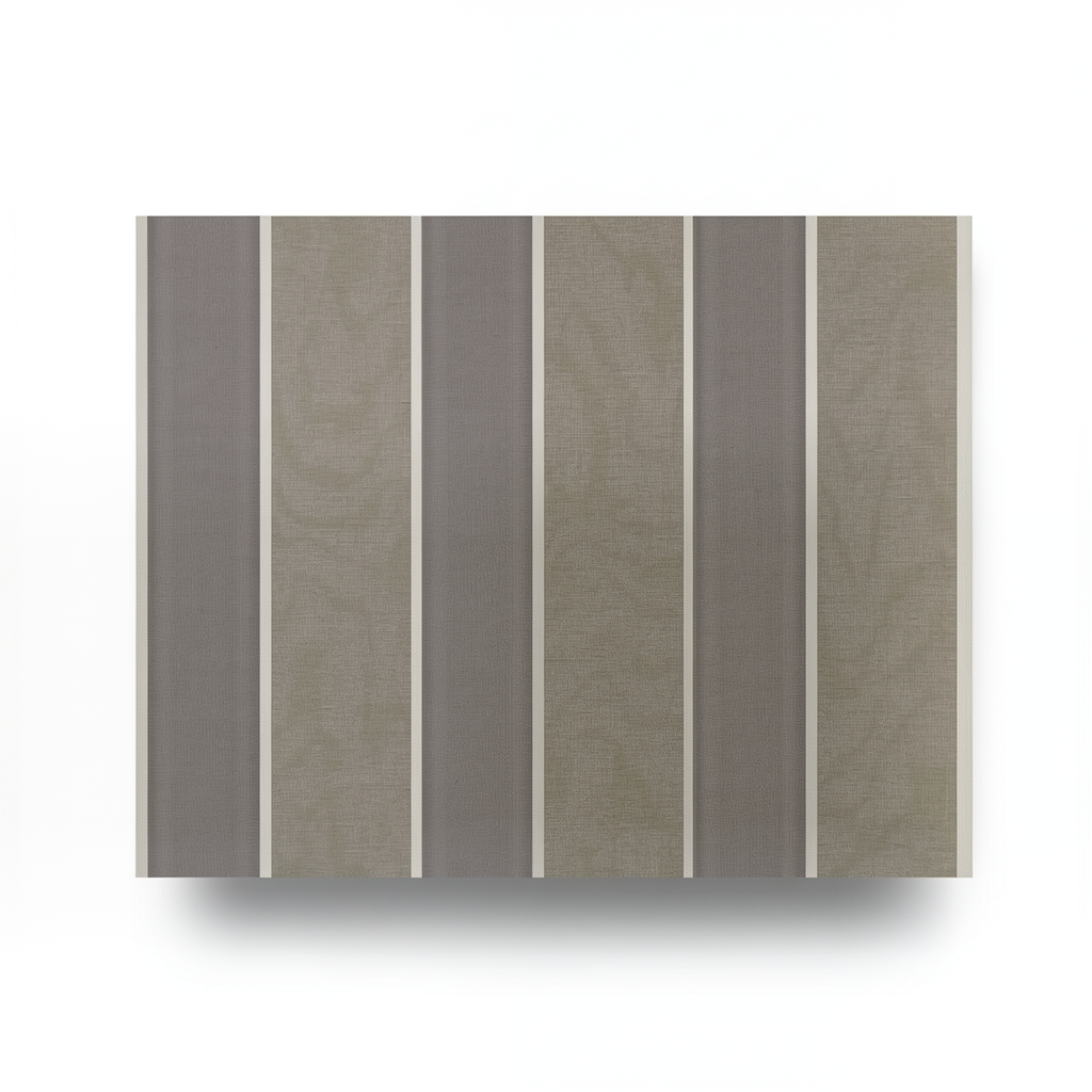 Striped Wallcovering 10m x 1.06m Dark Beige Color, Model 38026