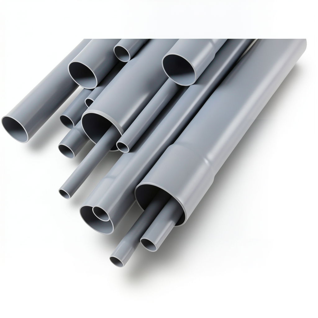 مواسير UPVC مقاس 5 إنش سمك 3.2 مم لون رمادي EB 35
