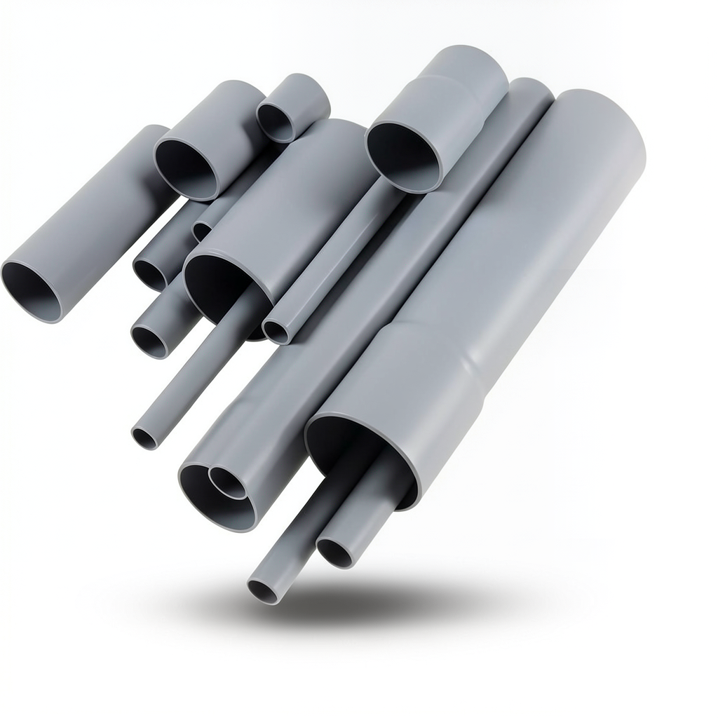 مواسير UPVC مقاس 6 إنش سمك 3.86 مم لون رمادي EB 35