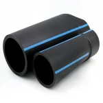 أنابيب HDPE الوطني لشبكات المياه ذات الضغط العالي  ضغط 10 بار قطر خارجي 450 مم سمك 21.5 مم لون اسود