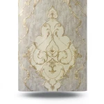 Italian Classic Wallpaper 10m x 1.06m Light Brown, Model 82908