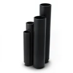 مواسير HDPE نسبة أبعاد قياسية 9 قطر خارجي 450 مم سمك 50.3 مم أسود
