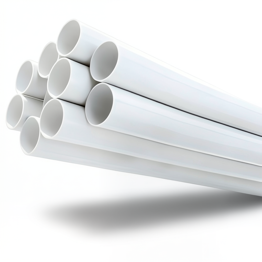 مواسير UPVC جدول 40 مقاس 2 إنش سمك 3.91 مم لون أبيض