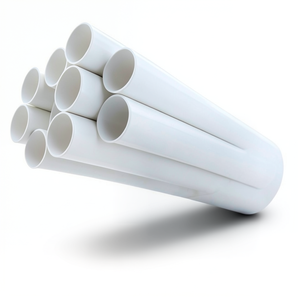 مواسير UPVC جدول 40 مقاس 3 إنش سمك 5.49 مم لون أبيض