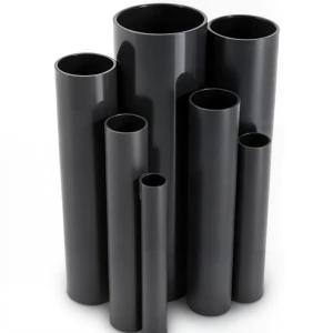 مواسير UPVC ضغط 16 بار قطر خارجي 160 مم سمك 11.9 مم لون اسود