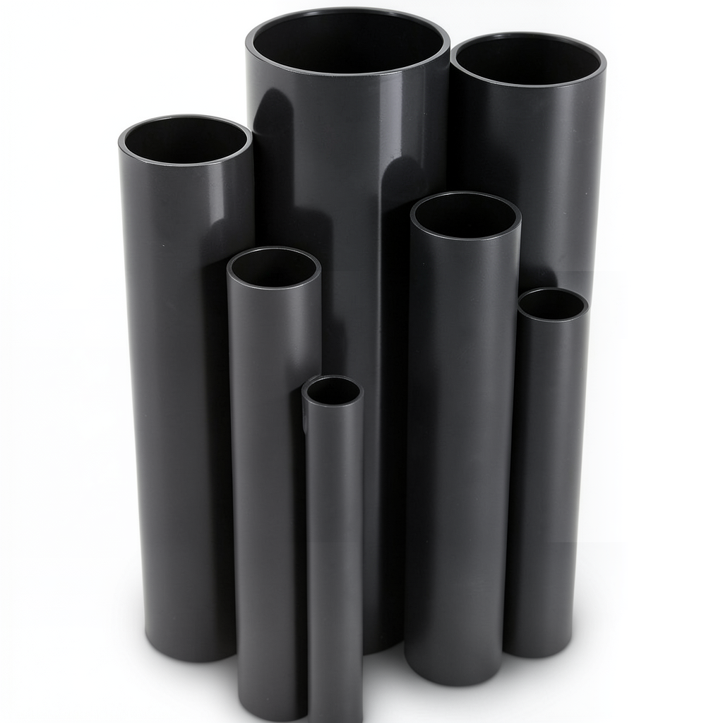 UPVC Pipes Pressure 16 Bar Outside Diameter 160 mm Thickness 11.9 mm Black