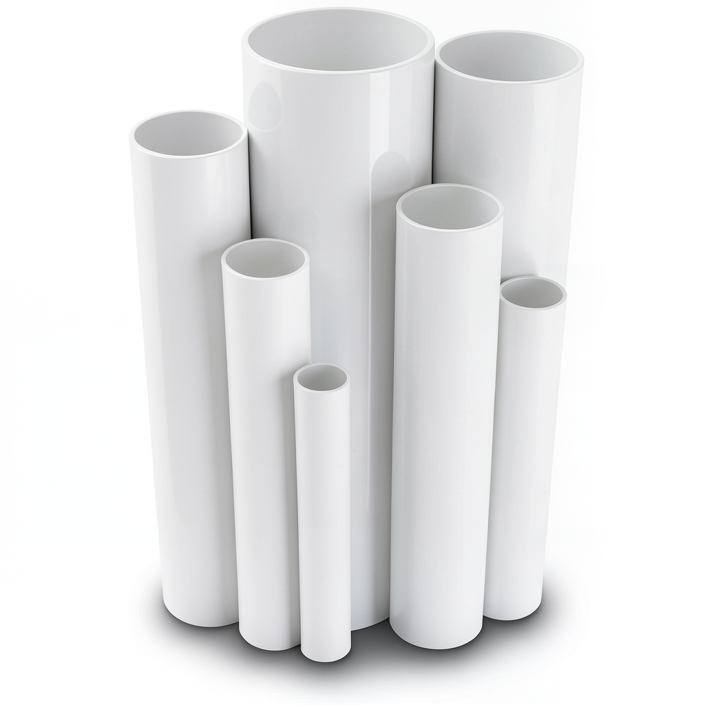 UPVC Pipes 2.5 Bar Pressure 200 mm Diameter 1.8 mm Thickness White