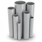UPVC Pipes Nominal Pressure 2.5 Bar Outside Diameter 200 mm Thickness 1.8 mm Gray