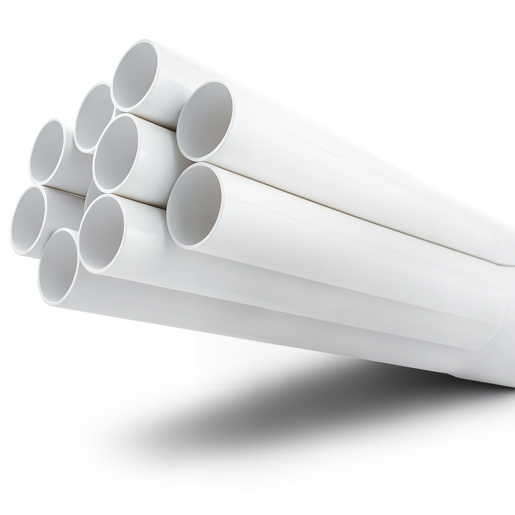 مواسير UPVC جدول 40 مقاس 6 إنش سمك 7.11 مم لون أبيض