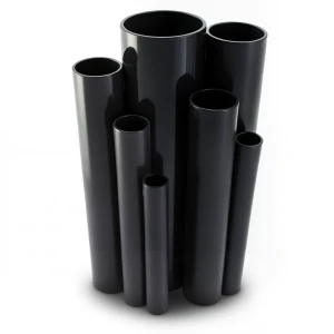 UPVC Pipes Nominal Pressure 2.5 Bar Outside Diameter 200 mm Thickness 1.8 mm Black