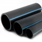 مواسير HDPE الوطني لشبكات المياه ذات الضغط العالي  ضغط 16  بار قطر خارجي 180 مم سمك 13.4 مم لون اسود