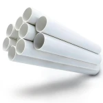 مواسير UPVC جدول 40 مقاس 8 إنش سمك 8.18 مم لون أبيض
