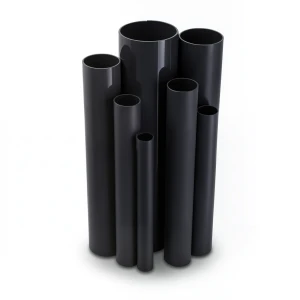 مواسير UPVC ضغط 4 بار قطر خارجي 200 مم سمك 4 مم لون اسود
